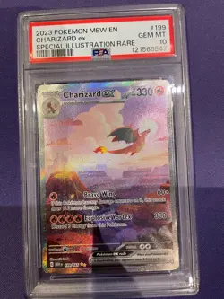 Pokemon TCG: 151 - Charizard EX 199/165 SIR Special Illustration [PSA 10 GEM] - Image 1