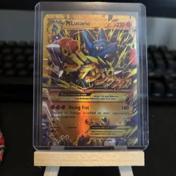 Mega Lucario EX Card Rising Fist PokÃ©mon TCG Trading Card Game - Image 1