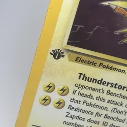 Zapdos 15/62 Fossil 1st Edition Holo Rare 1995 Pokemon Card - Image 7