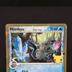 Pokemon TCG Card Celebrations Mimikyu Delta Species SWSH136 Black Star Promo -M6 - Image 2