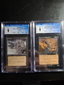 Darkness Legends Regular Graded 9, And Phyrexian Plaguelord 9. MTG - Image 1