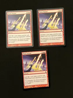3x (NM) Mana Geyser - Fifth Dawn - MTG Magic the Gathering FREE SHIP - Image 1