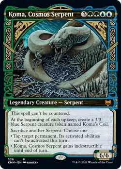 Koma, Cosmos Serpent (Showcase) Kaldheim PLD Mythic Rare Showcase CARD ABUGames - Image 1