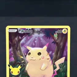 Pokemon TCG Card Pikachu 5/25 Celebrations 25th Anniversary Full Art Holo - X1 - Image 2