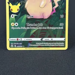 Pokemon TCG Card Pikachu 5/25 Celebrations 25th Anniversary Full Art Holo - X1 - Image 3