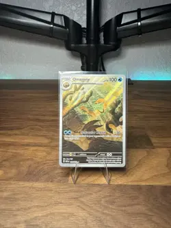 PokÃ©mon TCG Omanyte Scarlet & Violet Holo Illustration Card 180/165 - Image 1