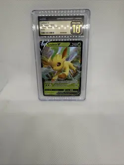 PokÃ©mon TCG Leafeon v Crown Zenith Holo Ultra Rare Card 013/159 CGC 10 Pristine - Image 1