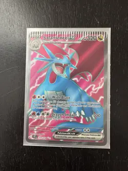 Pokemon TCG SV09 Journey Together Salamence ex #177/159 Ultra Rare NM ERROR CARD - Image 1