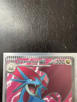 Pokemon TCG SV09 Journey Together Salamence ex #177/159 Ultra Rare NM ERROR CARD - Image 2