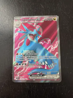 Pokemon TCG SV09 Journey Together Salamence ex #177/159 Ultra Rare NM ERROR CARD - Image 3