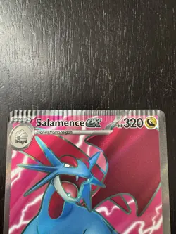 Pokemon TCG SV09 Journey Together Salamence ex #177/159 Ultra Rare NM ERROR CARD - Image 4