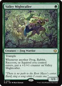 Valley Mightcaller - Foil Light Play, English Magic the Gathering MTG Bloomburro - Image 1