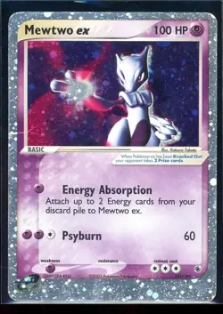 Mewtwo EX TCG Ruby and Sapphire Holo Ultra Rare 101/109 MP/HP Vintage Pokemon - Image 1
