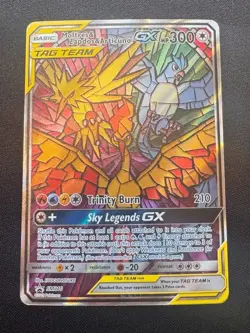 ðŸŒˆ Moltres Articuno Zapdos GX Tag Team SM210 Black Star Promo Pokemon - PRISTINE - Image 1