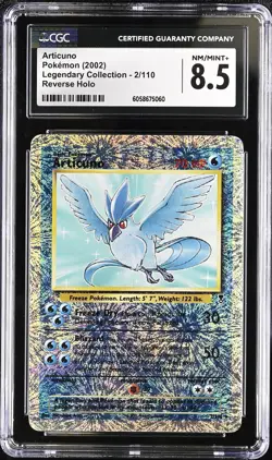 CGC 8.5 Articuno 2002 Legendary (Collection) 2/110 Reverse Holo Pokemon Card  - Image 1