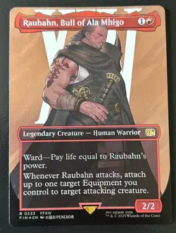 MTG Final Fantasy Raubahn, Bull of Ala Mhigo Borderless Surge Foil NM - Image 1