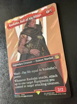 MTG Final Fantasy Raubahn, Bull of Ala Mhigo Borderless Surge Foil NM - Image 2