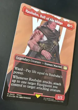 MTG Final Fantasy Raubahn, Bull of Ala Mhigo Borderless Surge Foil NM - Image 3