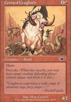 Crested Craghorn -Foil Medium Play MTG Legions - Image 1