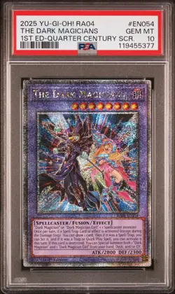 Yugioh PSA 10 2025 The Dark Magicians RA04-EN054 QCR 1st Edition *5377 - Image 1