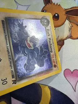 Pokemon TCG Dark Machamp 10/82 Team Rocket Holo MP - Image 4