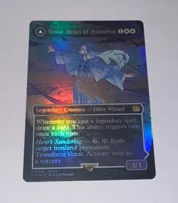Magic MtG: *Borderless Foil* Venat, Heart of Hydaelyn (Final Fantasy / FIN), NM - Image 1