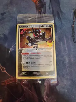 SEALED Greninja Gold Star Celebrations Promo SWSH144 - Pokemon 2021 âœ¨ Brand New - Image 1