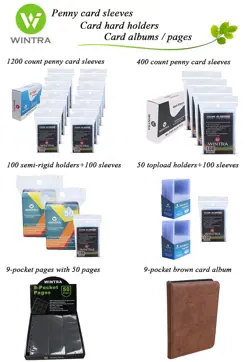 12 Pocket Blue Card Binder, Side Loading Trading Card Collectors Album, Premi... - Image 7