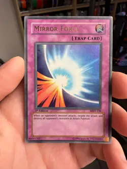 Mirror Force MRD-138 1st Edition Yugioh Card English Ultra Rare Vintage NA - PL - Image 1