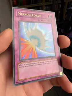 Mirror Force MRD-138 1st Edition Yugioh Card English Ultra Rare Vintage NA - PL - Image 2