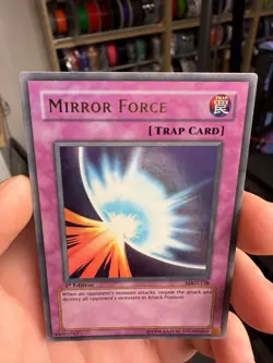 Mirror Force MRD-138 1st Edition Yugioh Card English Ultra Rare Vintage NA - PL - Image 3