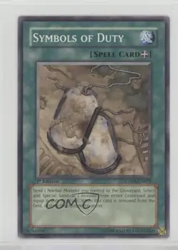 Symbols of Duty 1st Ed. YuGiOh Warriors' Strike Structure Deck #SDWS-EN029 0b5 - Image 1