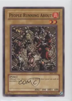 People Running About Unlimited YuGiOh Magician's Force #MFC-001 2003 0k8a - Image 1