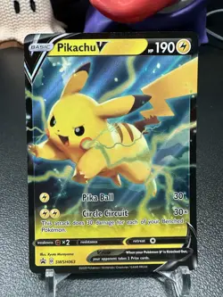 1x Pikachu V - SWSH063 - SWSH Black Star Promos NM-Mint Pokemon SWSH Black Star  - Image 1