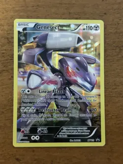 Pokemon TCG Genesect XY119 Black Star Promo Holo Foil Full Art Card LP - Image 1