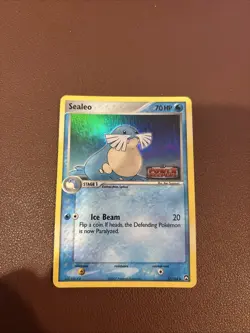 2007 EX - Power Keepers Sealeo Stamped Reverse Holo #37 Pokemon Card - Image 1
