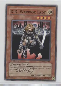 DD Warrior Lady 1st Ed. YuGiOh s' Strike Structure Deck #SDWS-EN009 2009 0d94 - Image 1