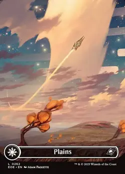 Plains (0262) x1 1x Borderless Full Art Edge of Eternities NM MTG - Image 1
