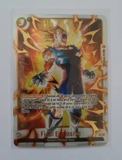 DBS Dragon Ball Fusion World FB03-102 Final Explosion ALT Card - Image 1