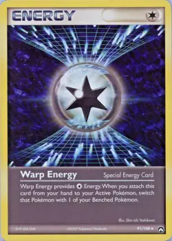 Pokemon TCG Warp Energy Card #91/108 Power Keepers Uncommon Card NM Near Mint - Image 1