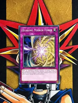 LEDD-ENB23 Quaking Mirror Force Common 1st Edition NM Yugioh Card - Image 1