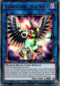 DUOV-EN005 Raidraptor - Wise Strix Ultra Rare 1st Edition NM Yugioh Card - Image 3
