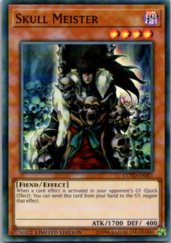 COTD-ENSE1 Skull Meister Super Rare LTD Edition NM Yugioh Card - Image 3