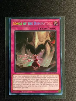 Yugioh Songs of the Dominators ALIN-EN078 Alliance Insight 1st Edition NM 1x - Image 1