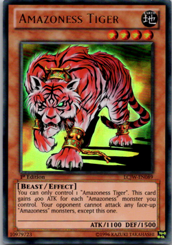 LCJW-EN089 Amazoness Tiger Ultra Rare 1st Edition LP Yugioh Card - Image 3