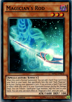 MP17-EN074 Magician's Rod Super Rare 1st Edition VLP Yugioh Card - Image 3