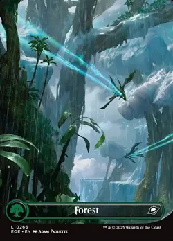 Forest (0266) x1 1x Borderless Full Art Edge of Eternities NM MTG - Image 1
