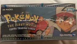 Topps 1999 Pokemon The First Movie Booster Box Blue Logo - Sealed 752 "rainbow"  - Image 2