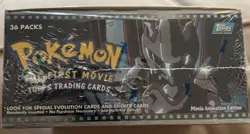 Topps 1999 Pokemon The First Movie Booster Box Blue Logo - Sealed 752 "rainbow"  - Image 4