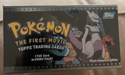 Topps 1999 Pokemon The First Movie Booster Box Blue Logo - Sealed 752 "rainbow"  - Image 5
